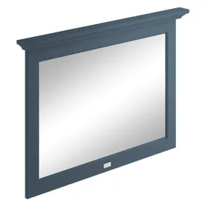 Bayswater Stiffkey Blue Flat Bathroom Mirror - 1000mm