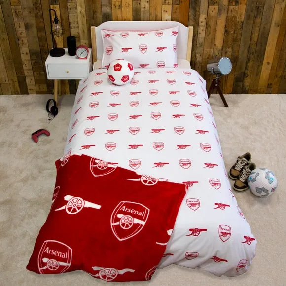 Arsenal Lightning Polycotton Duvet Cover & Pillowcase Set 3