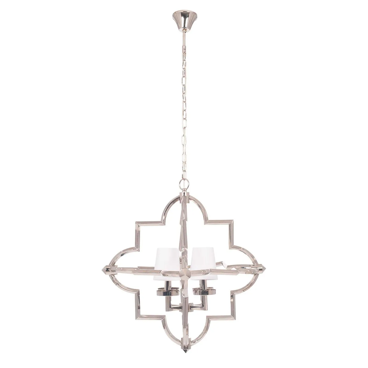 Silver 4 Shade Pendant Light Metal | Barker & Stonehouse 3
