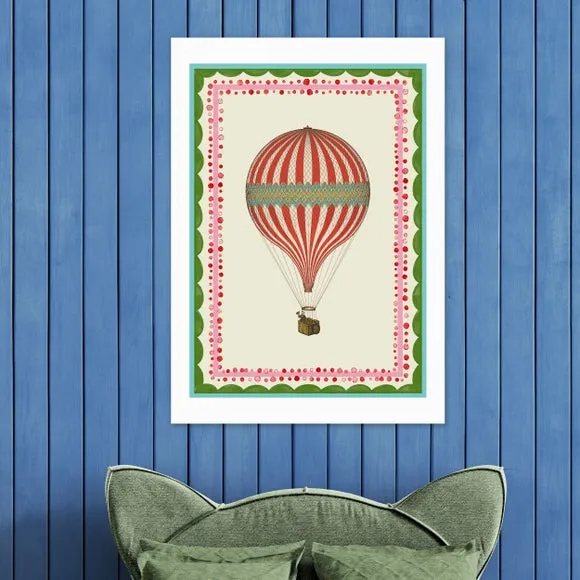 East End Prints Carnival Hot Air Balloon Print 1