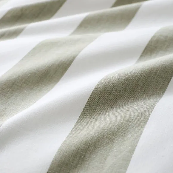 Beatrice Woven Stripe 100% Cotton Duvet Cover & Pillowcase Set 2
