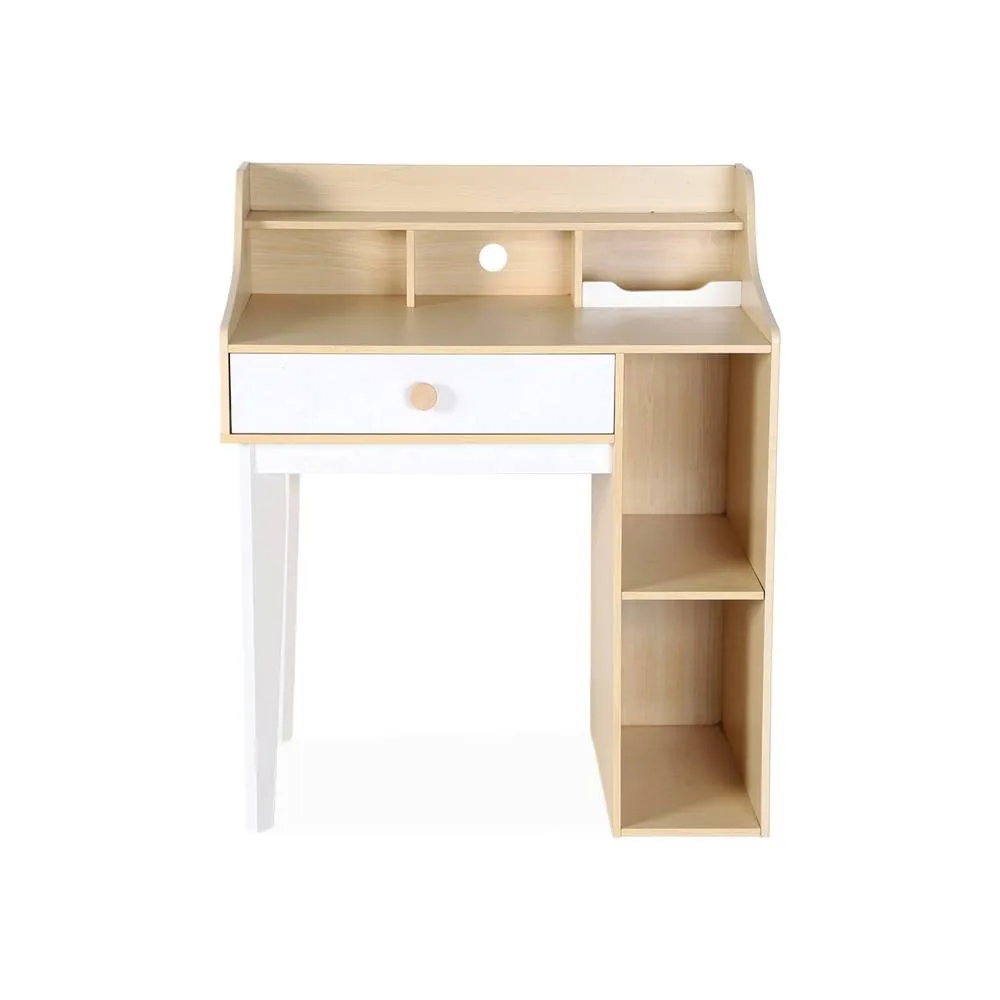 sweeek Children's desk with drawer & shelves in White 6