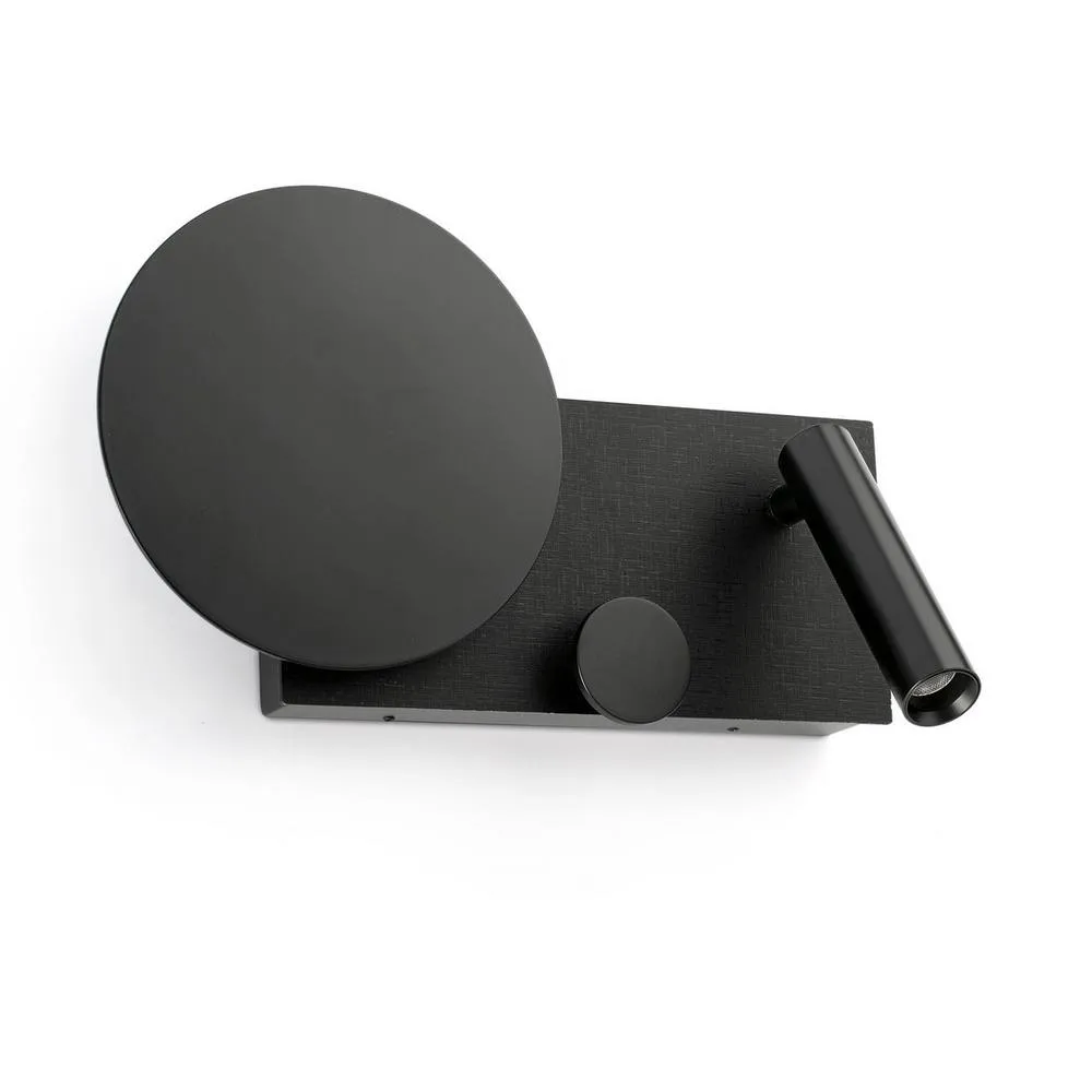 Netlighting Klee Left Reading Light Textured Black 2700K 4