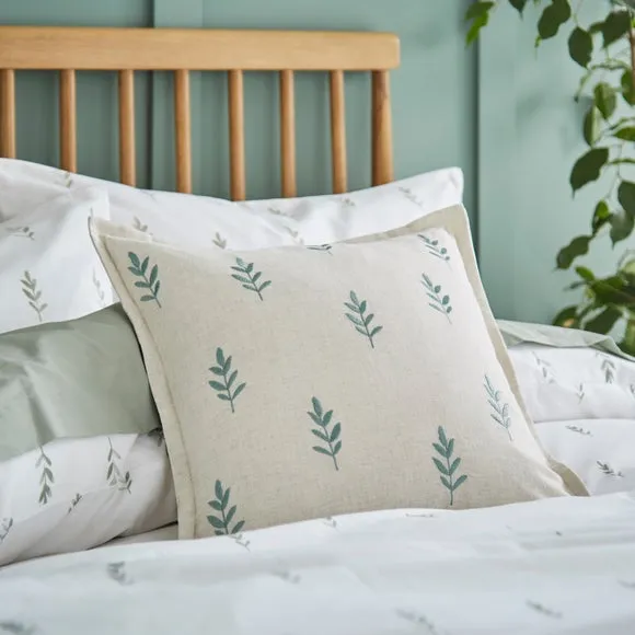 Embroidered Harper Stem Square Cushion Cover 5