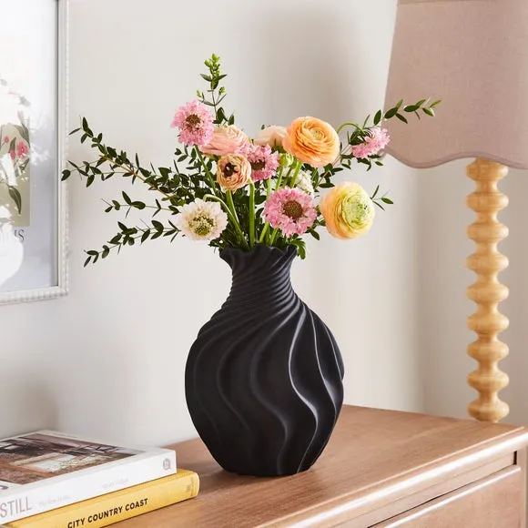 Organic Twist Ceramic Vase