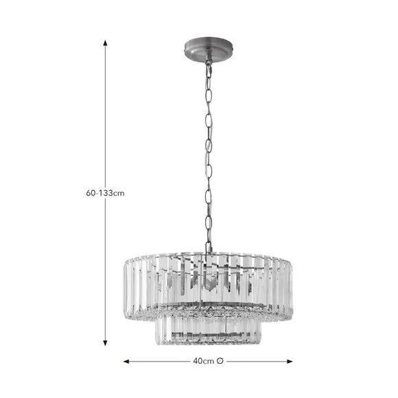 Crus Beaded Diffuser Adjustable Pendant Light 6