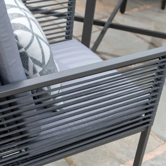 Sheringham Rope 4 Seater Cube Dining Set 6