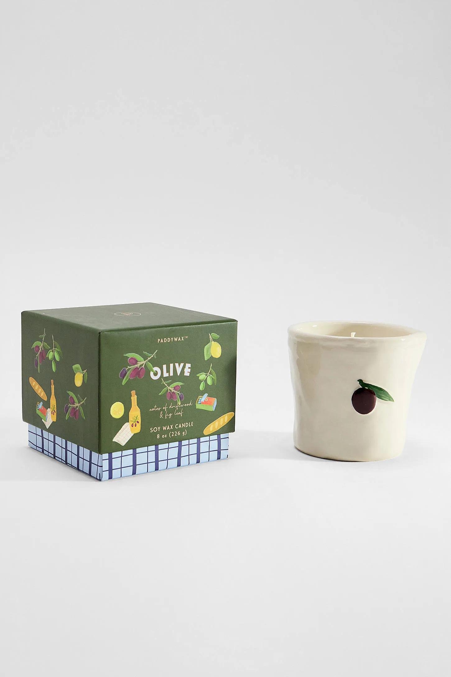 Paddywax Olive Ceramic Soy Wax Candle ALL 3