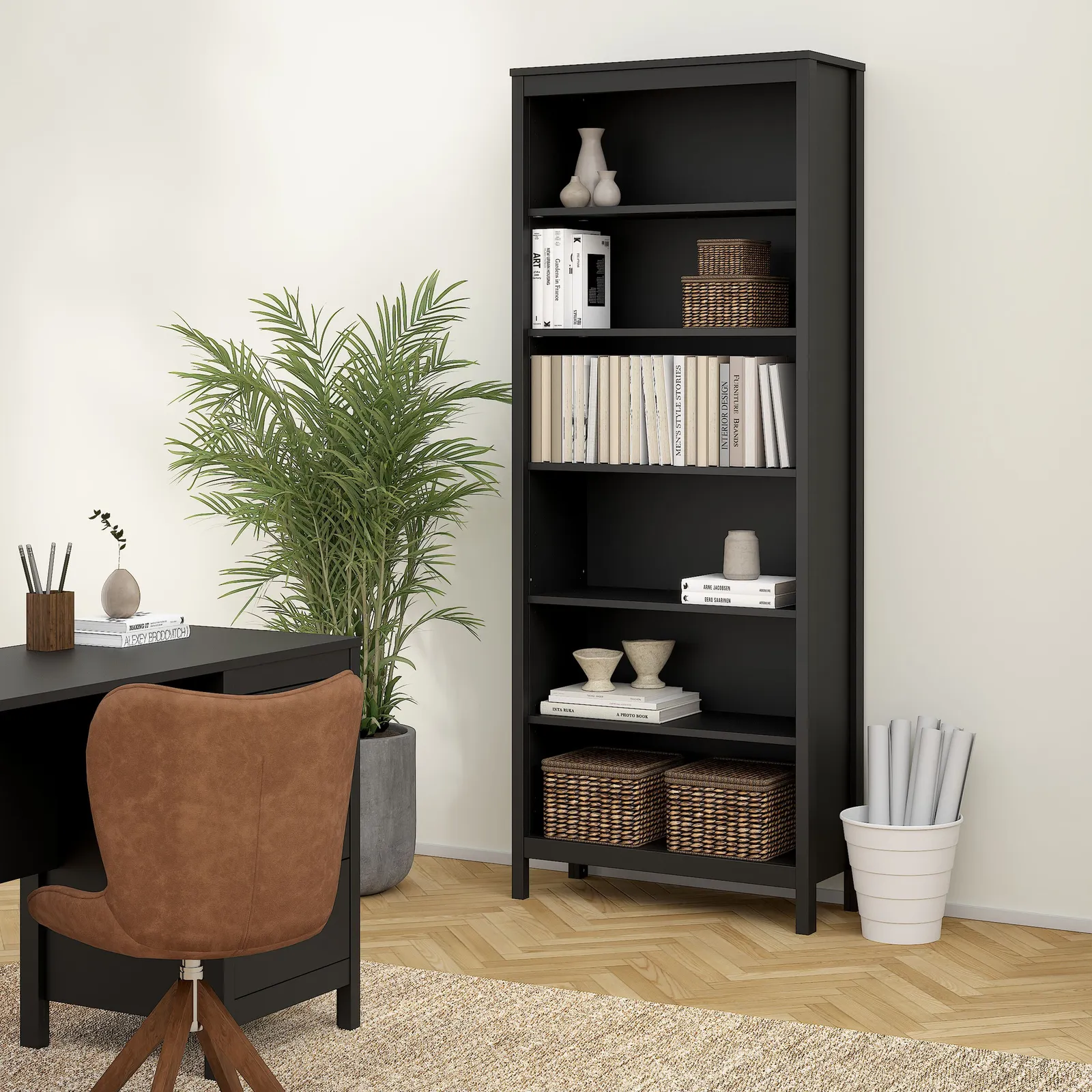 Furniture To Go Barcelona Bookcase in Black 5