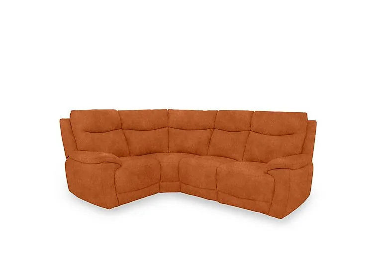Sloane Fabric Small Left Hand Facing Corner Sofa - Dexter Pumpkin