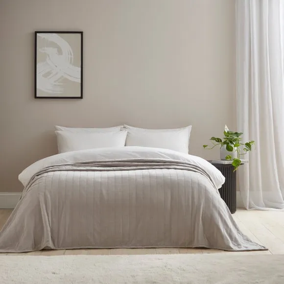 Chenille Textured Throw Blanket 235cm x 235cm