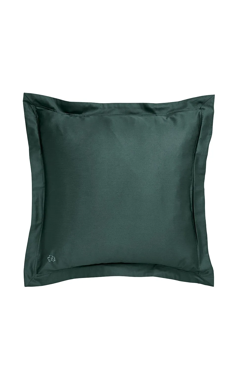 Ted Baker 'TB Plain Dye' Cotton Sateen Square Oxford Pillowcase in Dark Green