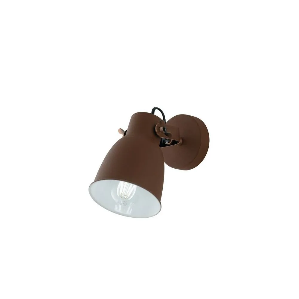 Netlighting Legend Wall Reading Task Light Corten Copper White E27 in Brown