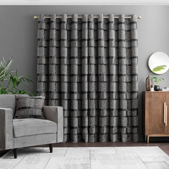 Prague Chenille Eyelet Curtains 5