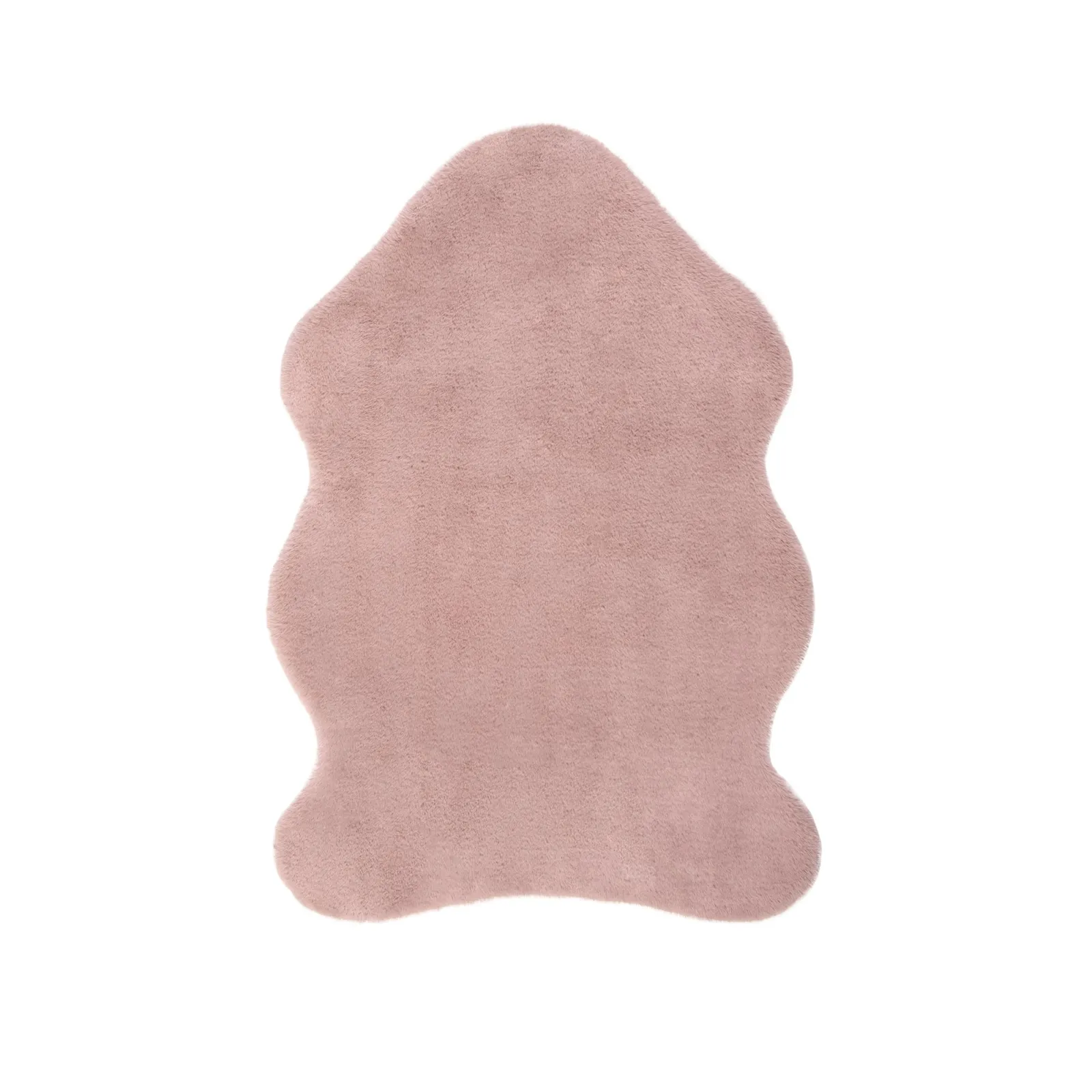 Supersoft Single Pelt Faux Fur Rug Blush (Pink)