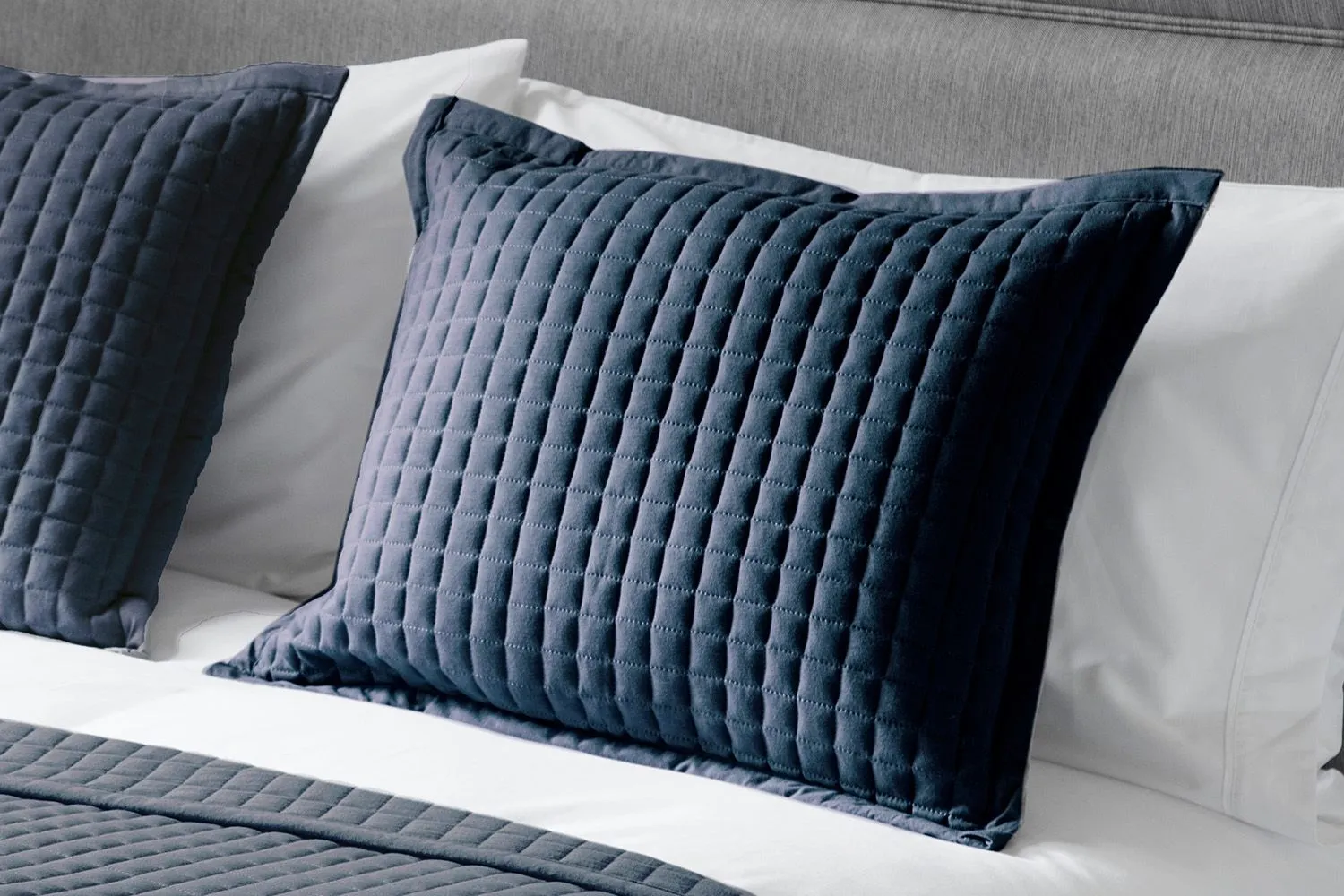Belledorm Crompton Cushion 40cm X 50cm in Navy 1