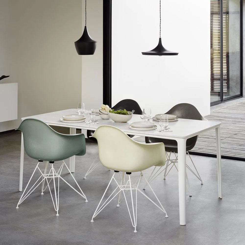 Vitra Eames DAR Armchair New Height Vitra Granite Grey Basic Dark Powder Base 3
