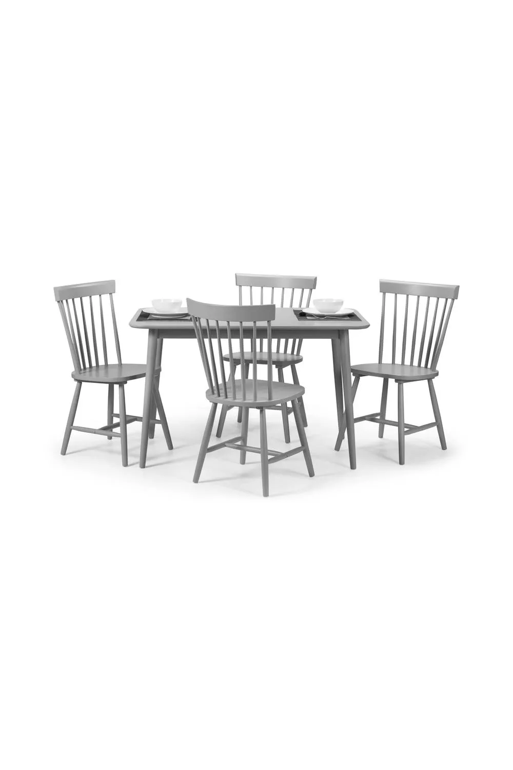 Julian Bowen Torino Spindle Back Dining Chair (Set of 2) in Grey 6