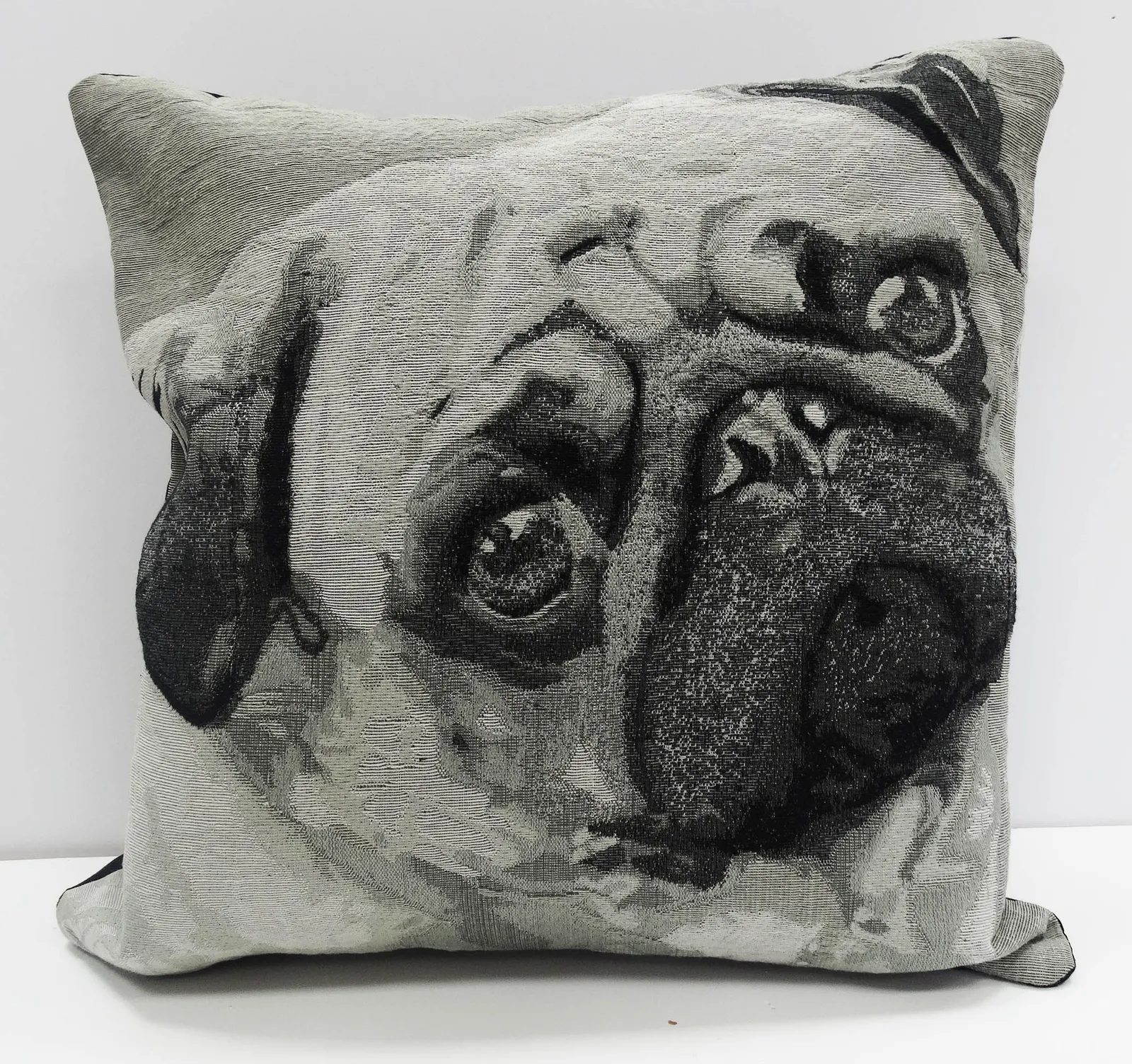 Rapport Home Pug Face Cushion Cover Multi (43x43 cm)