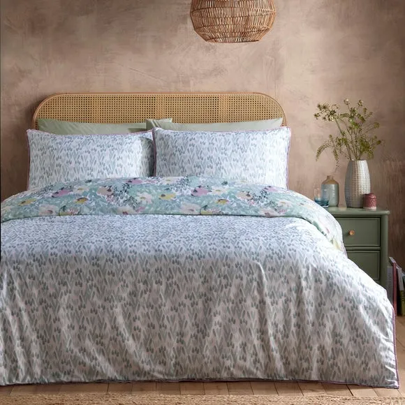Appletree Abstract Floral 100% Cotton Duvet Cover & Pillowcase Set 2