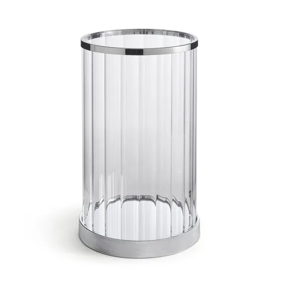Hotel Chrome Hurricane Candle Holder 3