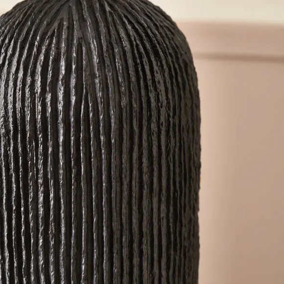 Pacific Lifestyle Ananya Paper Mache and Metal Textured Dome Table Lamp 5