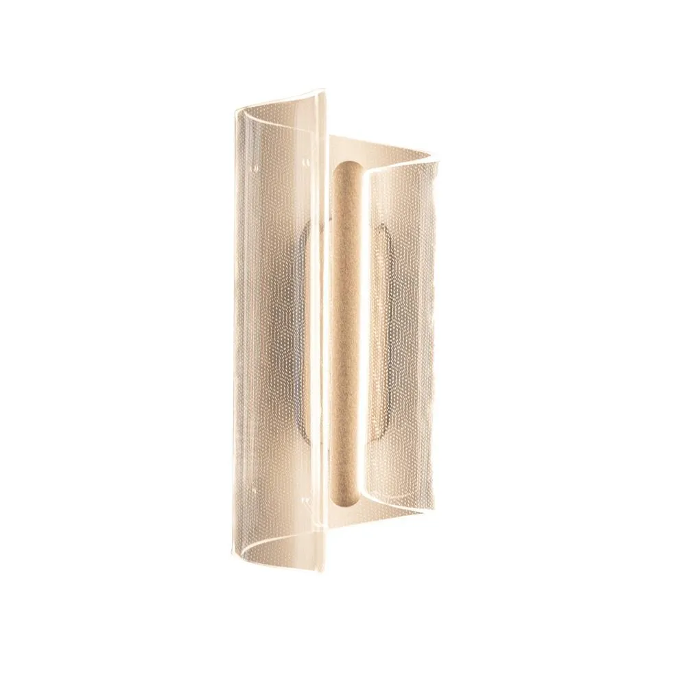 Netlighting Casel 30cm Flush Wall Lamp Coffee 3000K Warm White in Brown
