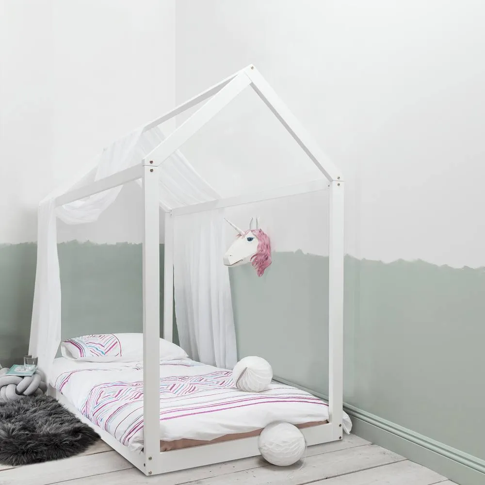 Nöa and Nani Kara Single 4 Poster Bed Frame in White 4