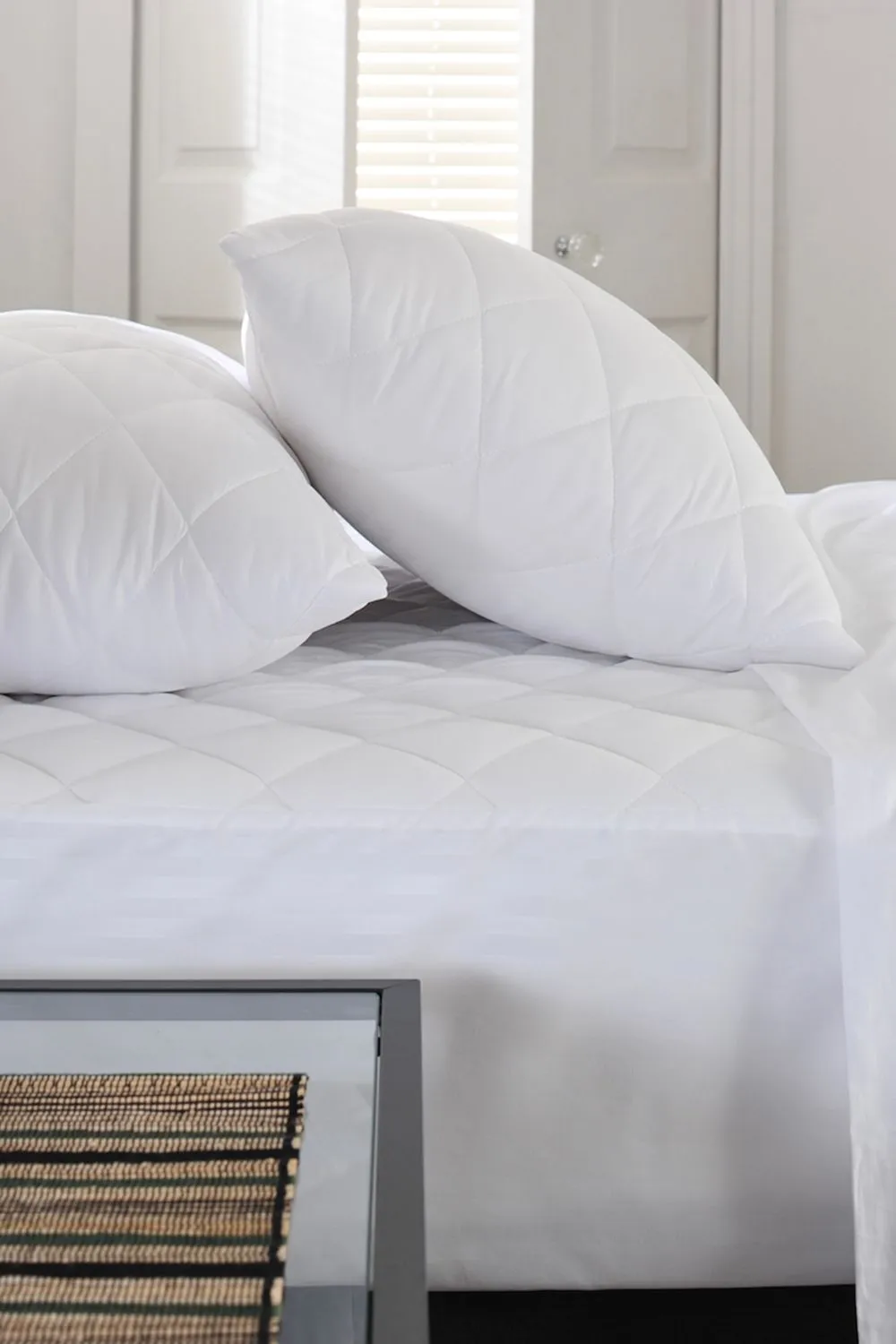 The Lyndon Company Anti Allergy Quilted Mattress Protector | Deyongs 1846 in White