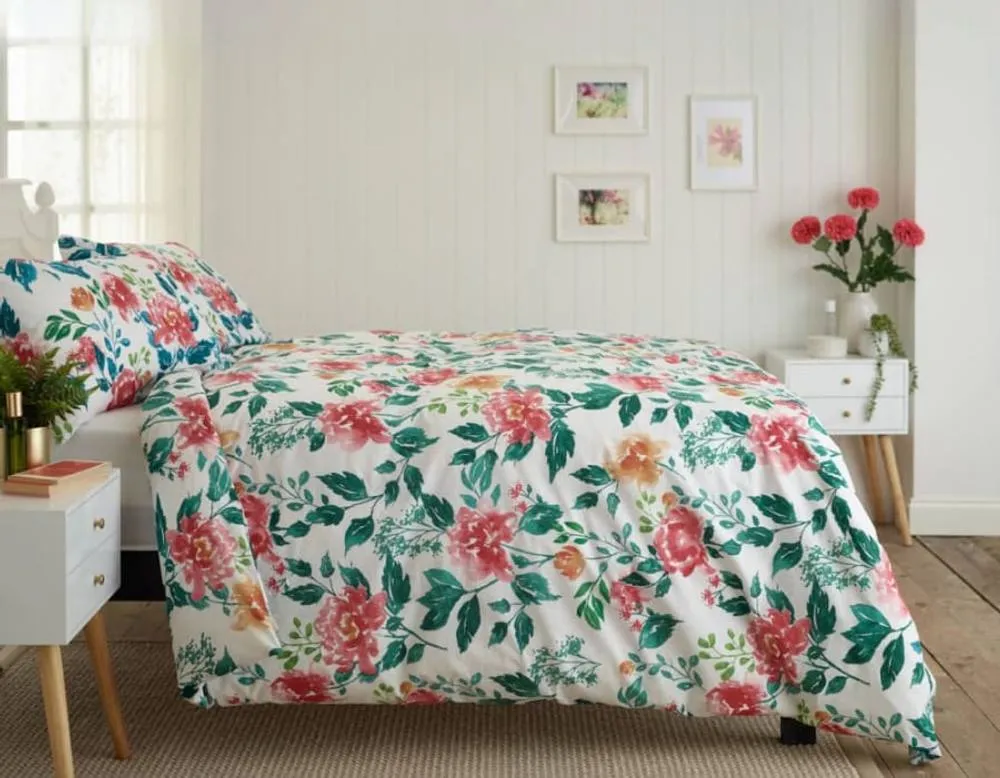 Deyongs Wild Peony Cotton Printed Duvet Set 2