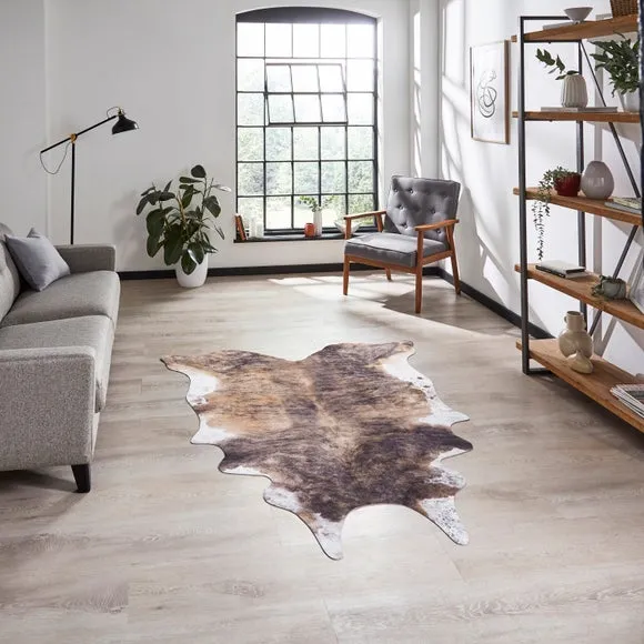 Faux Cow Print Rug 2