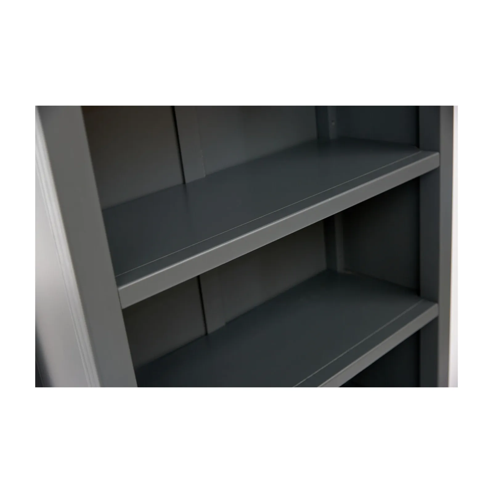 Cabinet Bits Palazzi 4 Tier Bookcase H127 W69 D25cm in Mid Grey 5