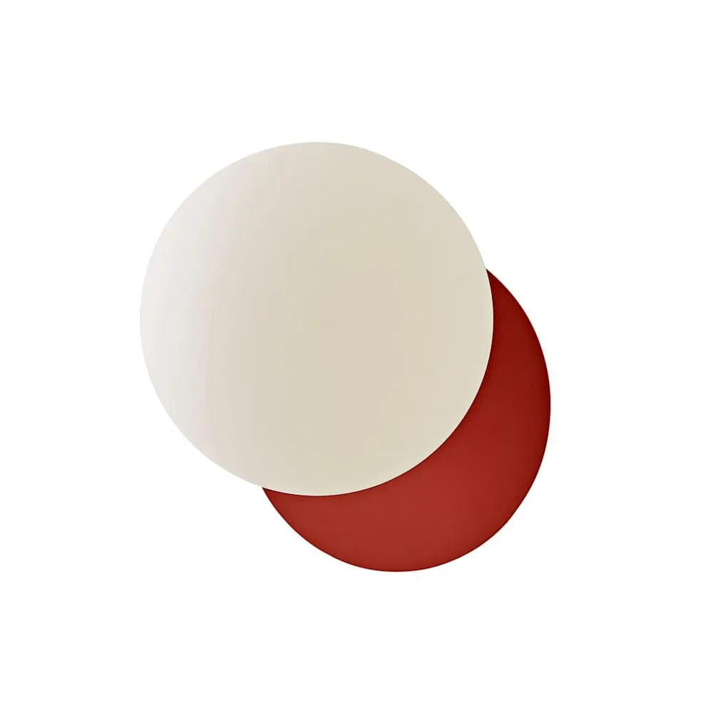 ValueLights Darla Frosted Globe IP44 Rated Bathroom Wall Light with LED Bulb in Burnt Orange 6