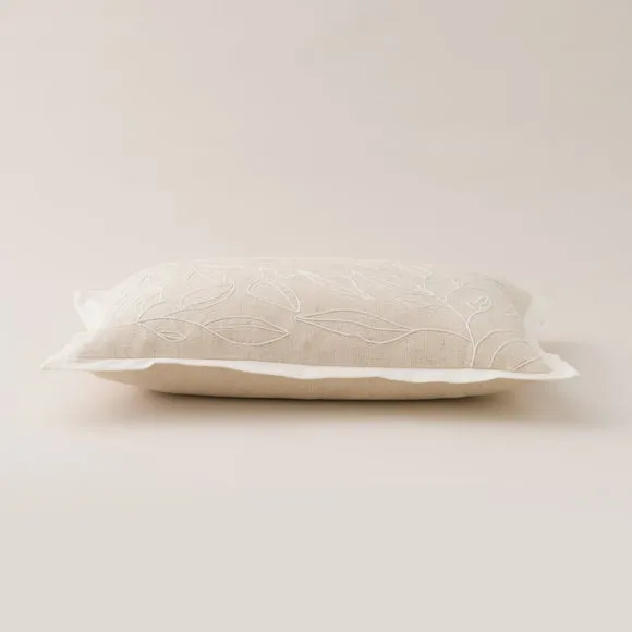 Leaf Linework Rectangle Cushion 4