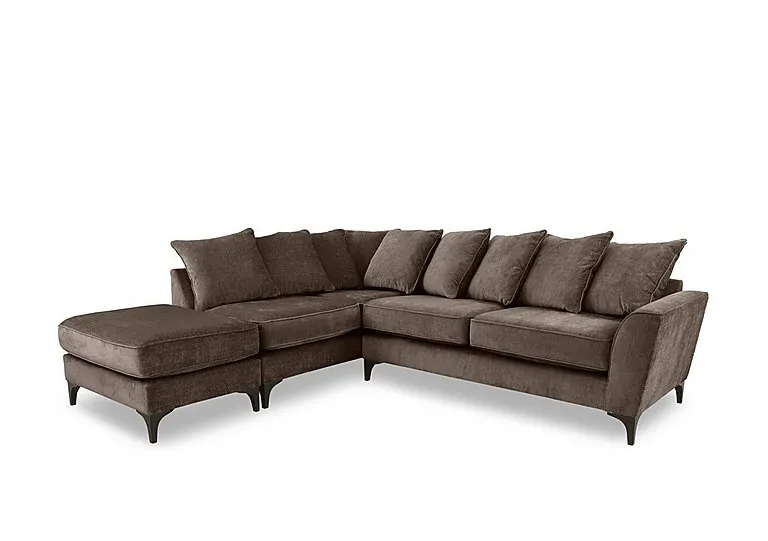 Primrose Scatter Back Left Hand Facing Corner Sofa with Footstool
