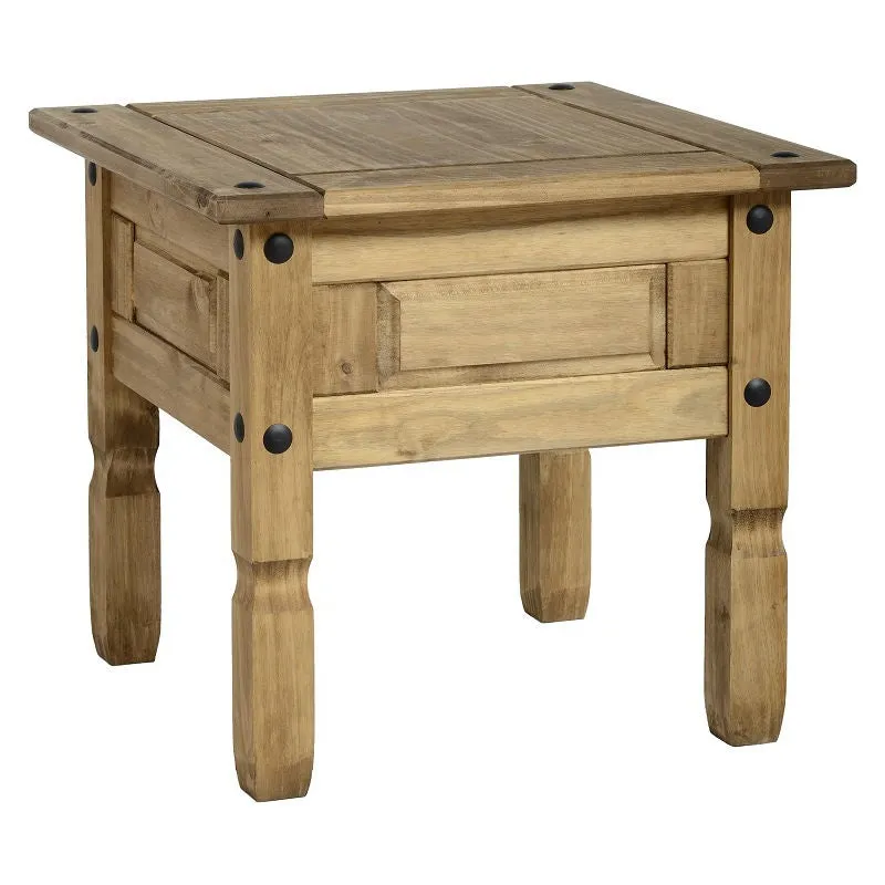 Corona Pine Lamp Table Brown