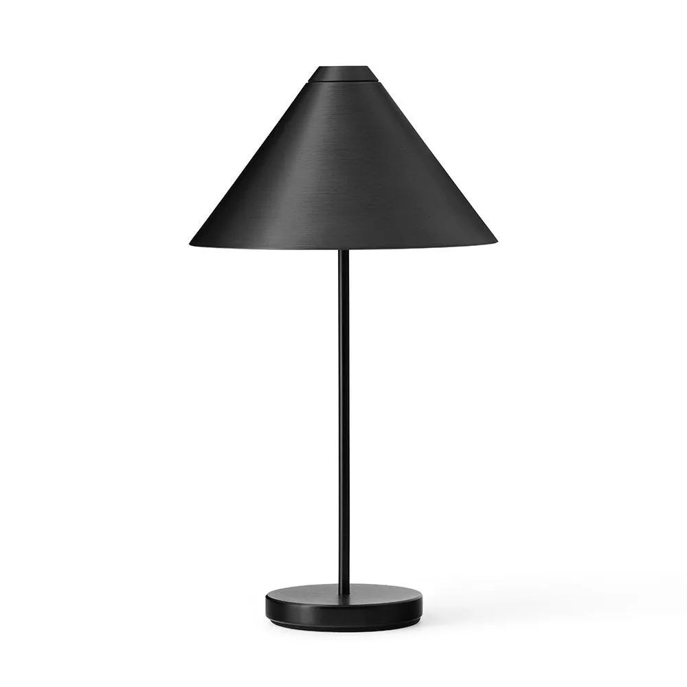 New Works Brolly LED Portable Table Lamp Steel Black 2