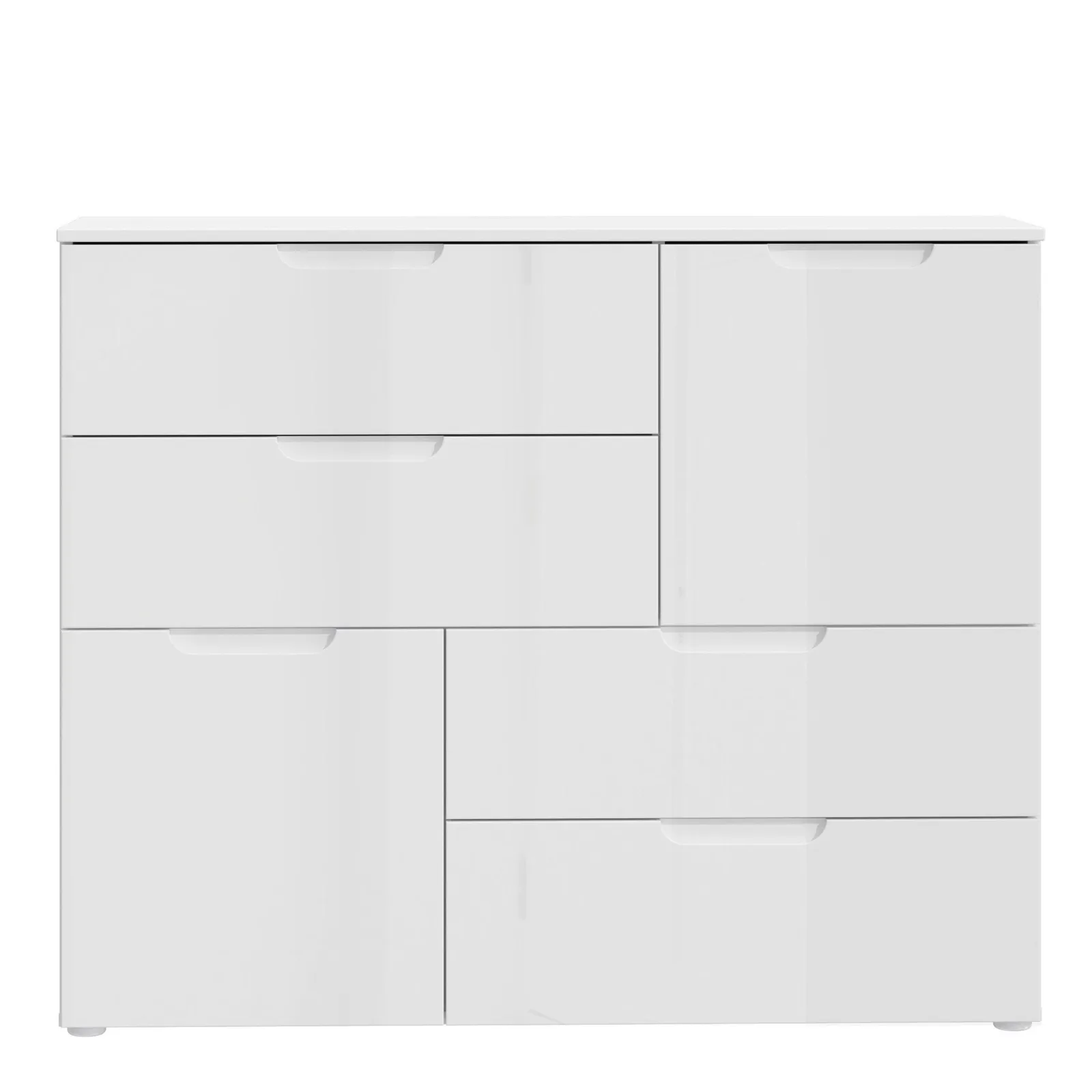 Furniture To Go Sienna Abstract Chest of Drawers in White 2