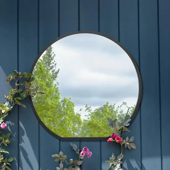 Circulus Round Indoor Outdoor Overmantel Wall Mirror 2