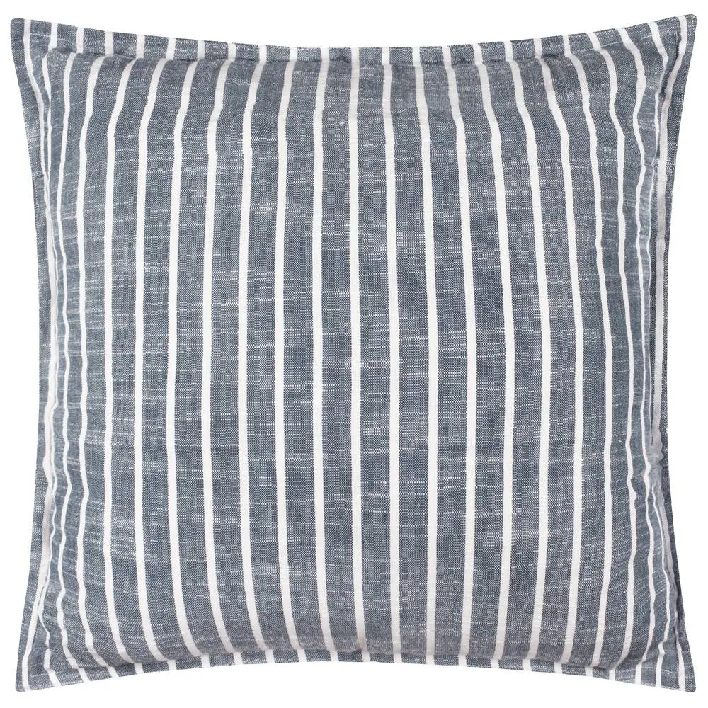 Yard Hessle Stripe 100% Cotton Outdoor Cushion in Navy 2