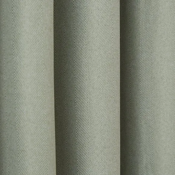 Rotterdam Herringbone Blackout Pencil Pleat Curtains 3
