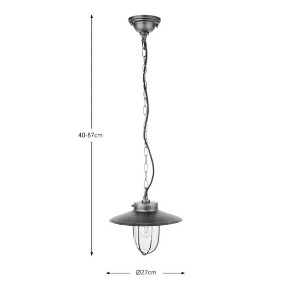 Harvey Industrial Gold Adjustable Pendant Light 6