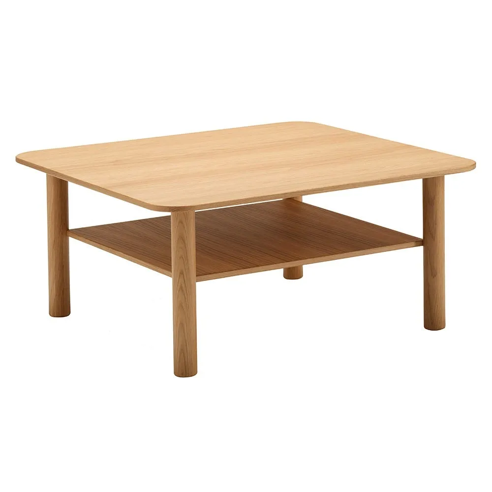 Case Port Square Coffee Table Oak 2