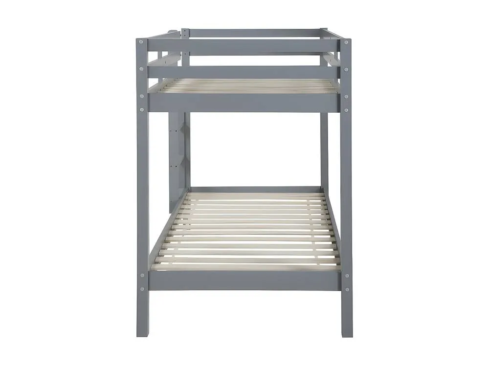 Vente-unique Bunk Beds - 2 X 90 X 190 Cm - Solid Pine - Grey - ANICET II 6