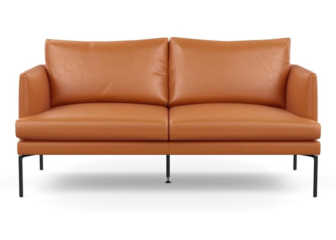 Heal's Matera 2 Seater Sofa Nobilis Velvet Rust Black Feet