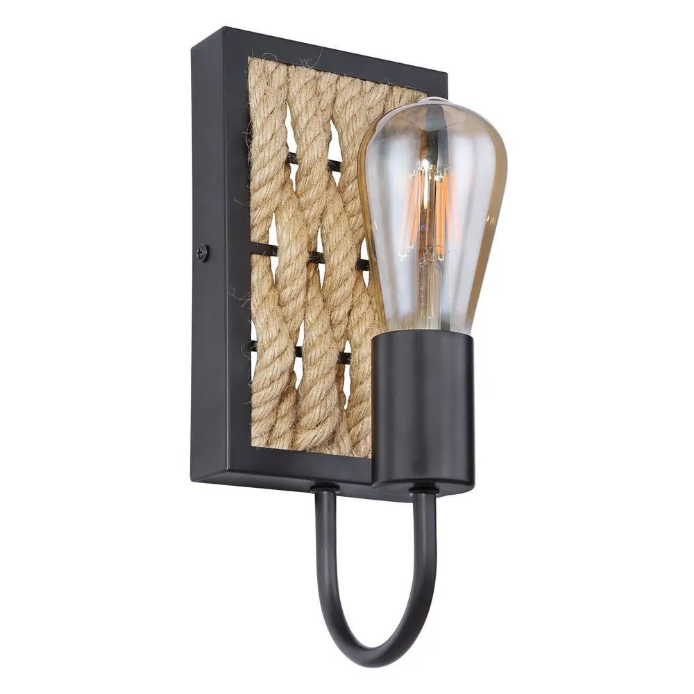 Netlighting Halia Wall Lamp Matt Black 1x E27 2