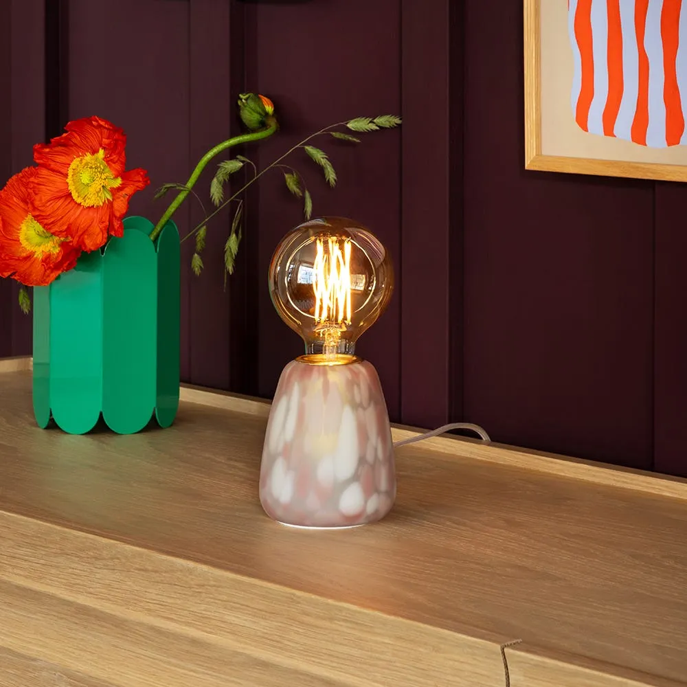 Heal's Confetti Glass Table Lamp Blue/Purple 4