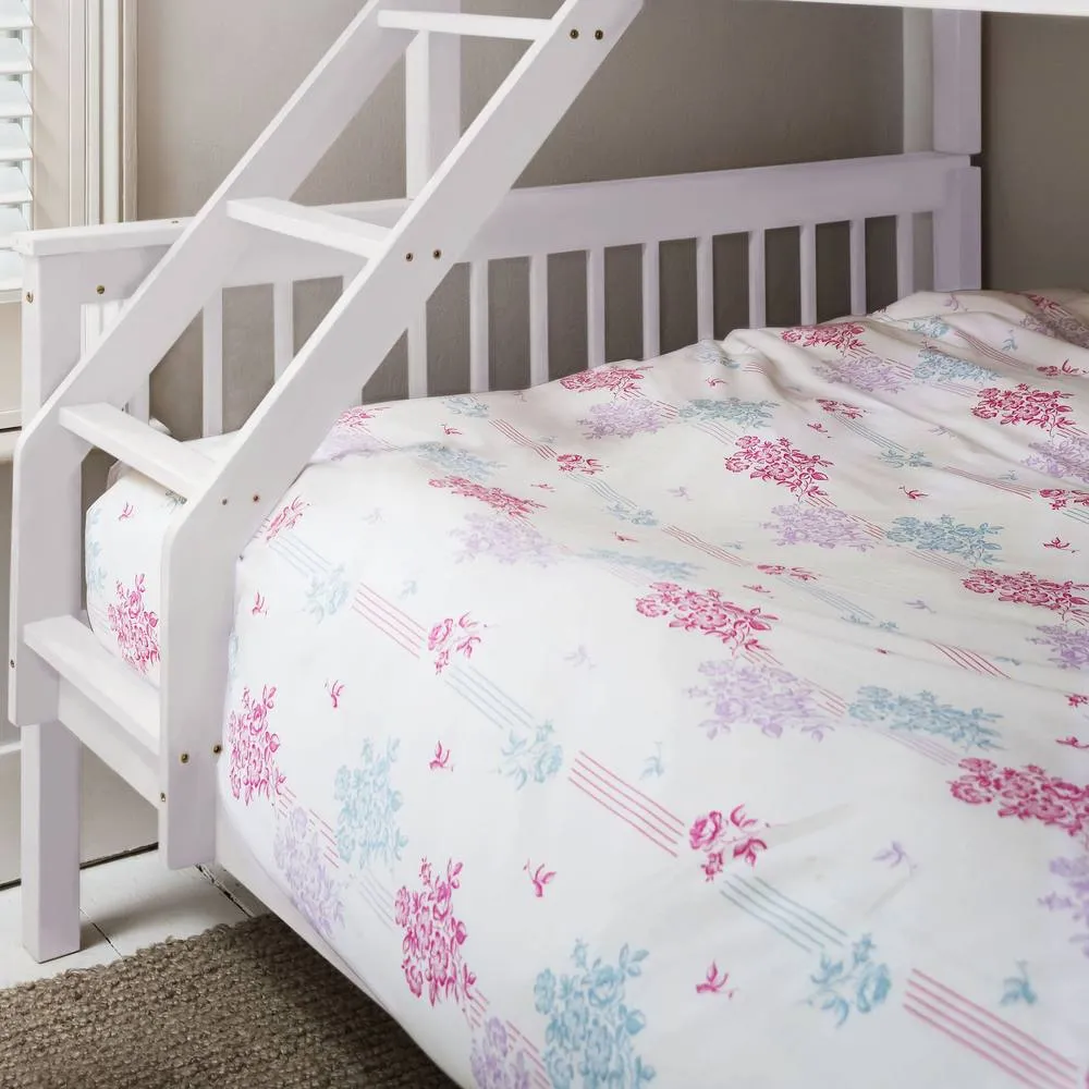 Nöa and Nani Hanna Triple Bunk Bed with Flo Pull Out Trundle in White 3