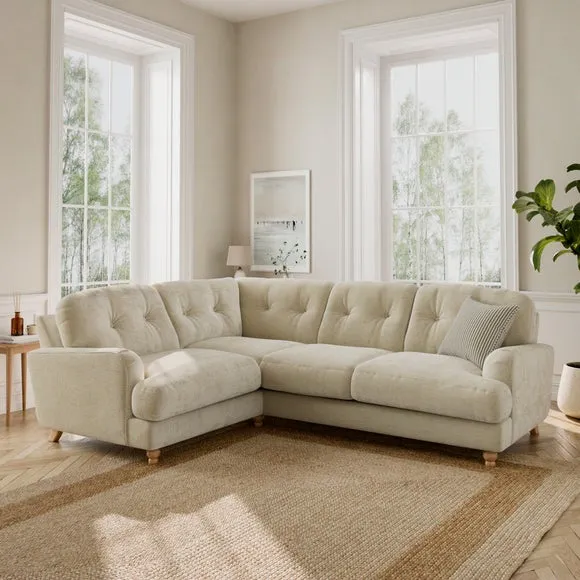 Martha Chunky Chenille Full Corner Sofa 1