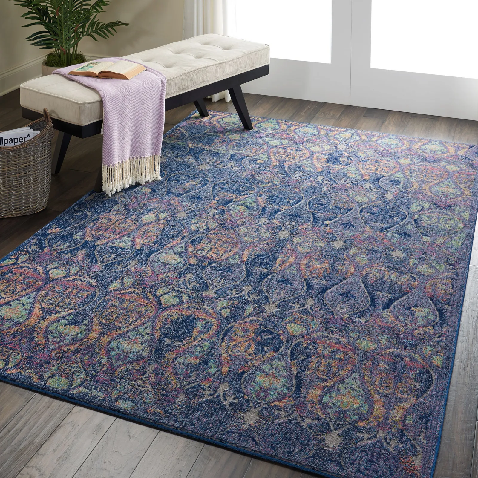 Ankara Global 8 Rug Navy